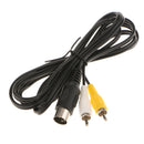 183cm AV RCA Composite Audio Video TV Adapter Cable Cord For Sega Genesis 1/MD 1 Game Controller