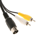 183cm AV RCA Composite Audio Video TV Adapter Cable Cord For Sega Genesis 1/MD 1 Game Controller