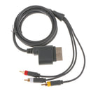 6 FT AV Cable Gold Plated Audio Video Cord For Microsoft Xbox 360 Consoles