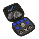 16in1 Aluminum Thumbsticks Buttons W/Case for Xbox One Elite Wireless Controller Blue