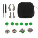 16in1 Aluminum Thumbsticks Buttons W/Case for Xbox One Elite Wireless Controller Green