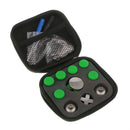 16in1 Aluminum Thumbsticks Buttons W/Case for Xbox One Elite Wireless Controller Green