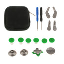 16in1 Aluminum Thumbsticks Buttons W/Case for Xbox One Elite Wireless Controller Green