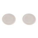 2pcs Flat Circle Directional D-pad Button Cap Cover for Xbox One Controller White