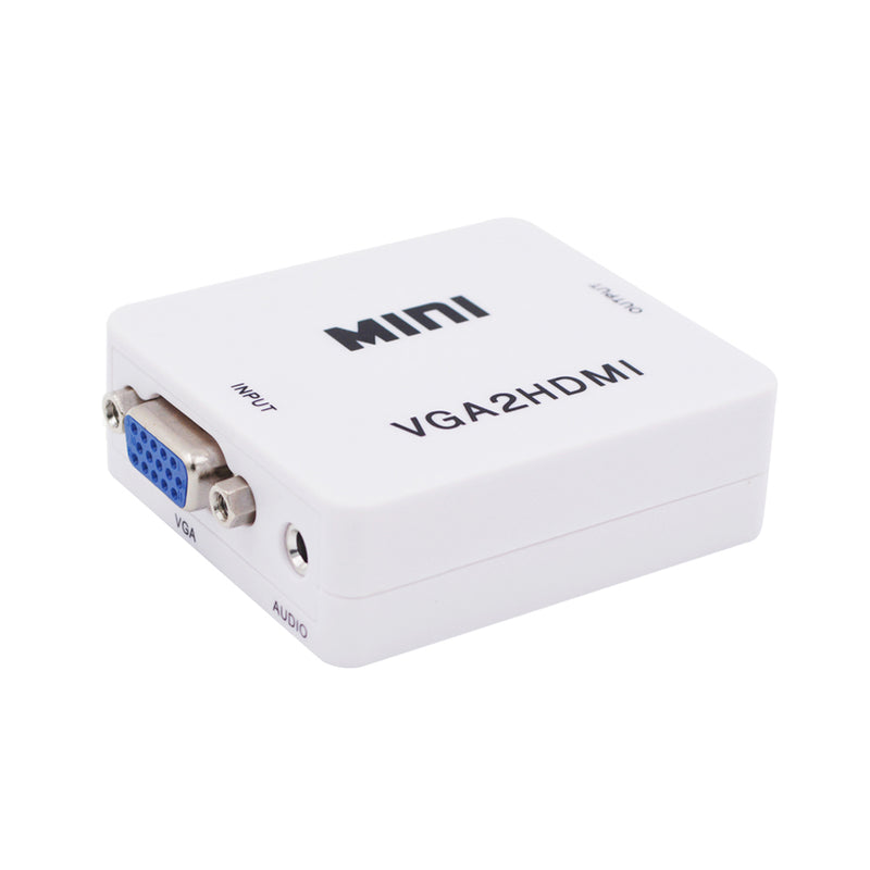 VGA Audio to HDMI Converter Box Adapter for HD 1080P Analog to Digital HDTV