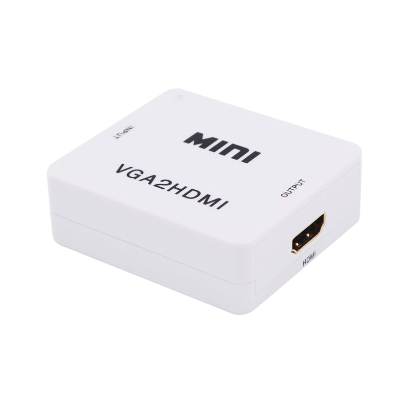 VGA Audio to HDMI Converter Box Adapter for HD 1080P Analog to Digital HDTV