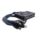 2-Port USB HDMI KVM Switch With Cable for Keyboard Mouse