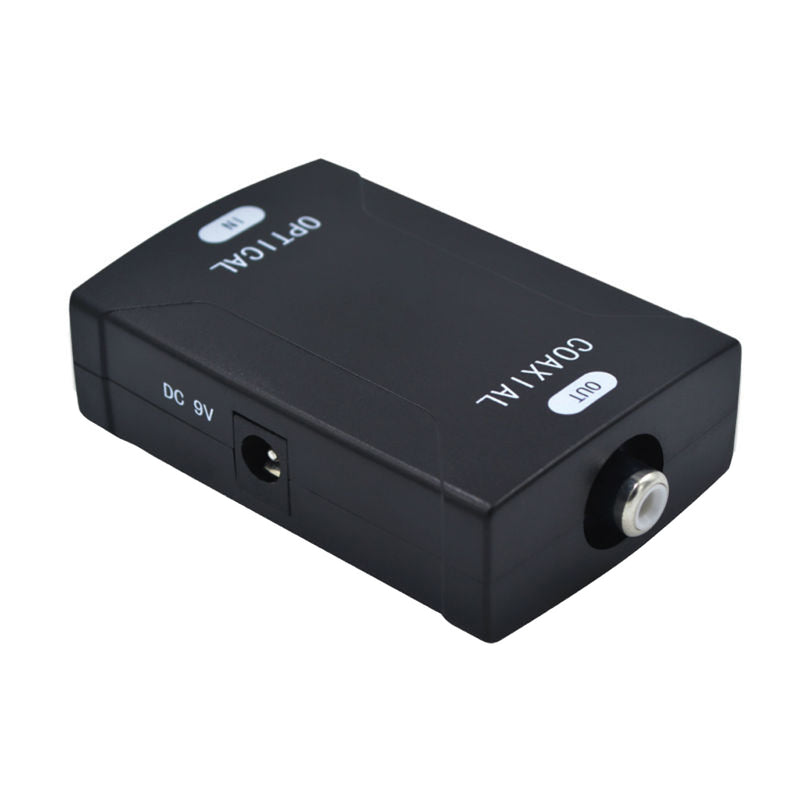 Coaxial RCA S/PDIF to Optical Toslink Digital Audio 24bit Converter Adaptor
