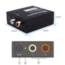 3.5mm Digital Coaxial Toslink Optical to Analog L/R RCA Audio-Converter