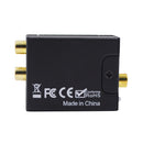 Toslink Input to RCA Coaxial Coax Jack Digital Audio Converter Adapter Black