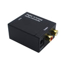 Toslink Input to RCA Coaxial Coax Jack Digital Audio Converter Adapter Black