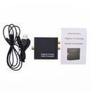 Digital Optical Coaxial Toslink Signal to Analog Audio Converter L/R Adapter for DVD TV