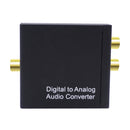 Digital Optical Coaxial Toslink Signal to Analog Audio Converter L/R Adapter for DVD TV