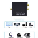 Digital Optical Coaxial Toslink Signal to Analog Audio Converter L/R Adapter for DVD TV