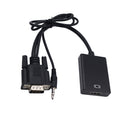 VGA to HDMI Output 1080P HD+Audio TV AV HDTV Video Converter Cable Adapter
