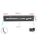 LSP-20 200mm Adapter Clamp Quick Release Plate 1/4'' 3/8'' Tripod for Arca