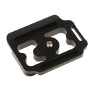 DSLR Quick-Release Camera Plate for Nikon D800 D800E and D810 Camera Black