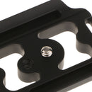 DSLR Quick-Release Camera Plate for Nikon D800 D800E and D810 Camera Black