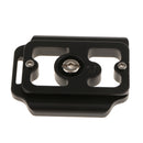 DSLR Quick-Release Camera Plate for Nikon D800 D800E and D810 Camera Black