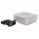 HDMI-Female to VGA-Male Converter+Audio Adapter Support 1080P Signal Output Black