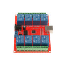 DC 12V 8 Channels Relay Board Module PC Intelligent Controller for Automation