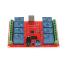 DC 12V 8 Channels Relay Board Module PC Intelligent Controller for Automation