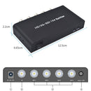 SDI 1x4 Powered SDI Splitter Supports HD-SDI SD-SDI 3G-SDI Signals 24bit