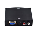 VGA To HDMI Converter Box 1080P Adapter With R/L Stereo Audio For PC HDTV