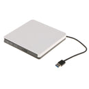 External USB3.0 DVD ROM Super Driver CD Burner for PC Desktop Plug and Play White