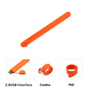 Flash Drive Memory Stick Pen Drive Disk USB 2.0 External Storage Orange Wrist 64-GB