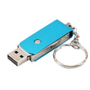 Mini USB2.0 Flash Stick Memory PC Pen Drive Storage Swivel Key Chain Design Sky Blue 64GB