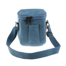 Blue Shockproof Camera Organizer Bag Shoulder Case for Mirrorless Camera &Lens