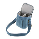 Blue Shockproof Camera Organizer Bag Shoulder Case for Mirrorless Camera &Lens