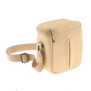 Brown Shockproof Camera Organizer Bag Shoulder Case for Mirrorless Camera &Lens