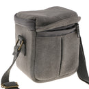 Grey Shockproof Camera Organizer Bag Shoulder Case for Mirrorless Camera &Lens
