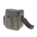 Grey Shockproof Camera Organizer Bag Shoulder Case for Mirrorless Camera &Lens