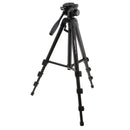 60"Aluminum Alloy Camera Tripod Camcorder Monopod with 3-Way Swivel Pan Head