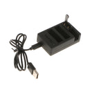 Portable 3-Channel Charger Battery & Remote Control Charging Dock for GoPro
