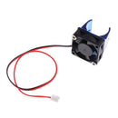 24V Blue Injection Molding V6 Radiator Fan With Fan Cover For 3D Printer DIY