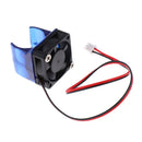 24V Blue Injection Molding V6 Radiator Fan With Fan Cover For 3D Printer DIY