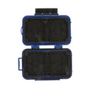 Portable Memory Card Carrying Case Cover Holder 24 Slots Sealed Waterproof Blue