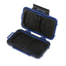 Portable Memory Card Carrying Case Cover Holder 24 Slots Sealed Waterproof Blue