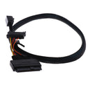0.5m/1.5ft Mini SAS HD SFF-8643 to U.2 SFF-8639 Cable Cord with SATA power