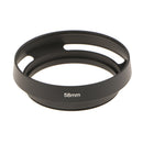 Professional Replacement Vented Lens Hood 58mm for Leica Camera Black