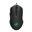 Ergonomics USB 4800DPI Wired Gaming Mouse Illuminated Programmable PC Mice