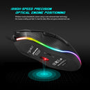Ergonomics USB 4800DPI Wired Gaming Mouse Illuminated Programmable PC Mice