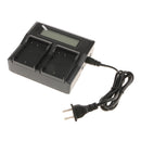 Portable Design Dual LCD Battery Charger for Panasonic DMW-BLF19E Camcorder