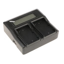 Portable Design Dual LCD Battery Charger for Panasonic DMW-BLF19E Camcorder