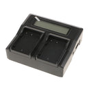 Portable Design Dual LCD Battery Charger for Panasonic DMW-BLF19E Camcorder