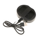 Dual Camera Battery Charger for Canon EOS 5D Mark II EOS 60D EOS 6D EOS 7D